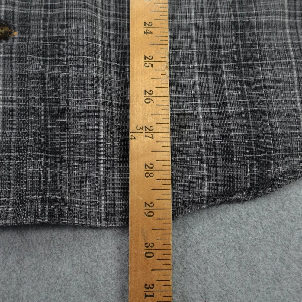 Carhartt Shirt Mens M Gray Plaid Relaxed Fit Long Sleeve Button Up Workwear‎
